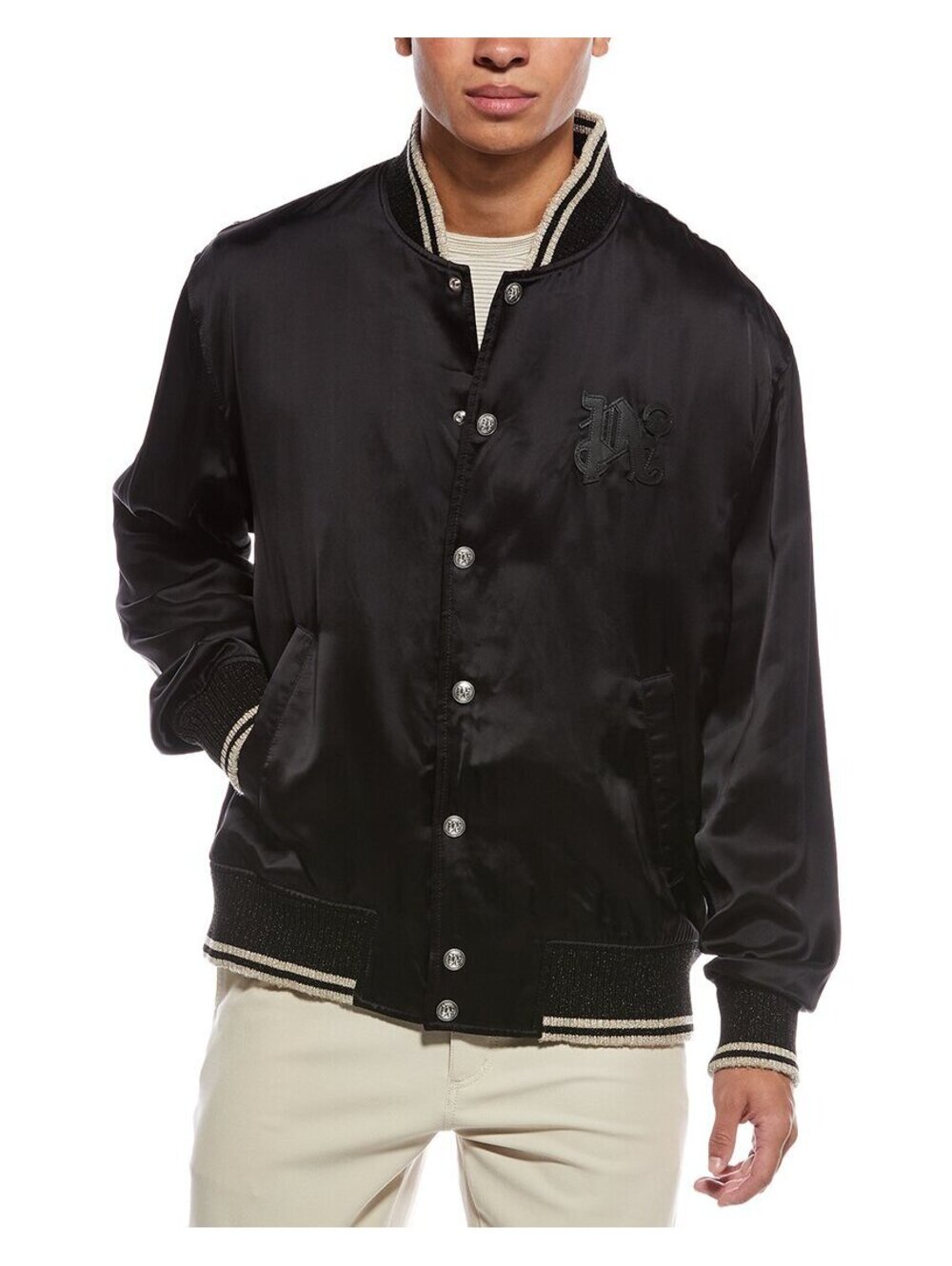 Palm Angels Black California Varsity Jacket Size XL NWT